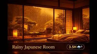 Soft Rain in a Japanese Room 4K – Relaxing Sound to Help You Fall Asleep