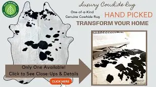 Luxury Cowhide Leather Rug: Style & Elegance for Your Home | Rodeo Cowhide Rugs