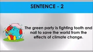 FIGHT TOOTH AND NAIL # Idiom 62 # Meaning and five sentences # SSC Words