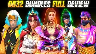 Ob32Bundles FULL REVIEW || OB32 ALL BUNDLES FIRST LOOK || FREEFIRE DATAMINING