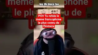 Tu refais le meme francophone le plus connu de l'histoire #Gragarda #myvoicezoo #baghera #oueoueoue