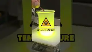 Yellow LED Turns Green in Liquid Nitrogen  #electronics  #electrical