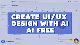 Make UI UX design with AI -FREE just one click