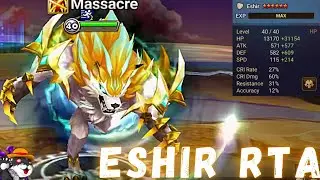 The Power Of Eshir (2A Light Werewolf) In RTA  Summoners War