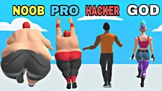NOOB vs PRO vs HACKER vs GOD in Body Run 3D