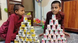 Bottle Flip & Cup Tower| Ultimate Challenge