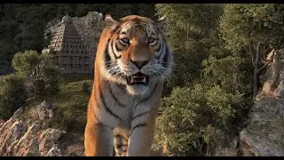 Realistic CG Tiger #animation #tiger #art #cgi