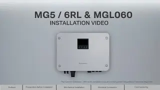 Sungrow Install-MG5/6RL & MGL060