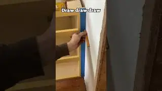 Как прикрепить шкафы к стене #строительство #первыйрез #навык #шкафы #разметка