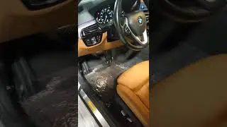 BMW 540i Cognac Interior Ambient Lighting! | #bmw #shorts #interior #luxury #youtubeshorts