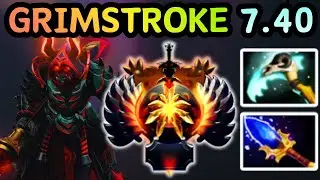 🔥 NEW PATCH 7.40 !!! GRIMSTROKE MIDLANE INK COMBO DELETE MODE | DOTA 2 GAMEPLAY 🔥