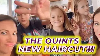 OutDaughtered | Danelle Busby Reviewing The Quints's NEW HAIRCUT!!! The Awesome COOKIE BOARD!!!