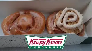 Krispy Kreme Doughnuts: Cinnamon Toast Crunch Cinnamon Roll & Original Glazed Cinnamon Roll Review