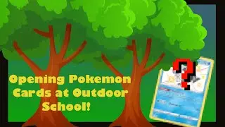 Opening Pok&eacute;mon Cards at Outdoor School!