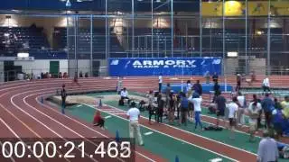 Ayanna Fields Wins the 800m at the Armory