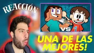 🟠Santi REACCIONA a la BATALLA de STEVE vs EL ALDEANO - EBRF🟠*DE LAS MEJORES BATALLAS!*