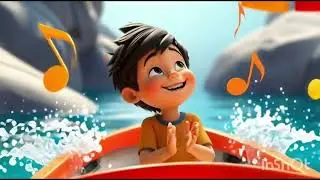 Row Row Row Your Boat 🧒🚣 | 3D Cartoon Nursery Rhyme  @PooPootvcartoon 