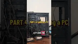 Building a gaming pc pt 4 #pcbuild #techtok #pcbuilding #pc #gamingbuild #pcsetup #dreamsetup