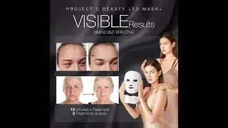 Project E Beauty 7 Colors LED Mask Face & Neck Facial Skin Care Wireless Mask