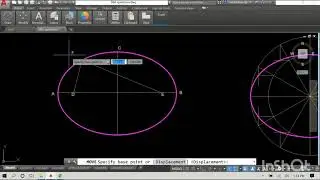 Учебное пособие по Autocad: построение касательной к эллипсу и самый простой способ найти фокусы....