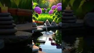 Short Bamboo Flow & Candlelight 🌿 Zen Garden Water  #relax