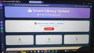 Smart Library System Using IoT | ESP32 + RFID | Automatic Library Checkout | By Manikant