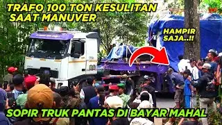 SOPIR TRUK PANTAS DI BAYAR MAHAL❗Truk trafo viral kesulitan saat bermanuver di jalur Cianjur Selatan