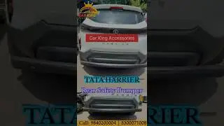 Tata Harrier | Car Rear Safety Bumper | Car Rear Guard | Car Accessories Chennai | Car Audio Shop