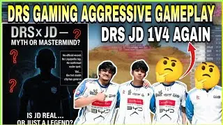 DRS Gaming New Lineups Aggressive Gameplay | DRS JD 1V4 Clutch NG | Clash with kvn