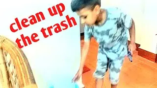 Clean up 🧽 || Keep your room clean.. 👌video for Kids @Ibraheem&Mustafa