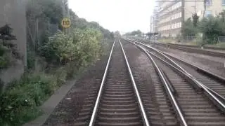 Tågresa genom Helsingborg.