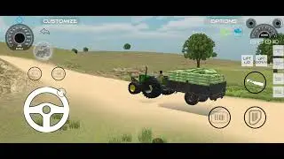 Jhondeer 50450D with monster tyre and new tralli fully loaded DAP Indian vehicles simulator 3d ♻️😍
