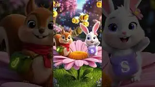Wait for the BUZZ! 🐝😲 | B is for BEE Surprise | Juno & Snowi ABC Phonics #Shorts