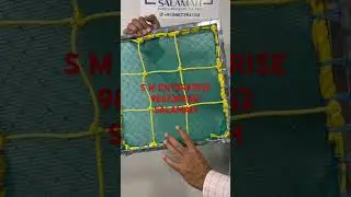 SALAMAH 3 layer safety net 4 mm in 100 mesh + fishnet + monofilament shade net