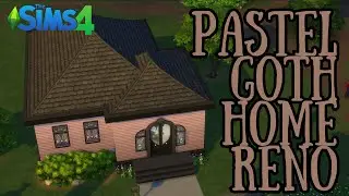 💕 Alternative Homes: Pastel Goth Home Renovation - Sims 4 + CC // Speed Build 💕