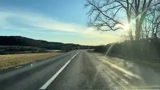 Pleasant Sunny Drive with Charming Open Views - Ambient, No Talking or Music