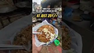 Egg rice just ₹25/- in Hubballi #hubli #shopping #karnataka #viralvideo #foodies #food#rice#eggs