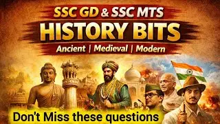 SSC GD & SSC MTS 2026 exam History bits | Mos important questions