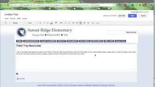 Google Sites - Announcements/Blog Page