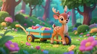 Baby Deer&rsquo;s Wheel Wagon | Fun Nursery Rhymes & Kids Songs