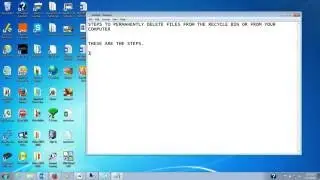 HOW TO PERMANENTLY DELETE FILES FROM RECYCLE BIN