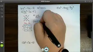 Algebra I Lesson 6 5 X Box Method