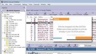 How to organize articles with QUOSA Information Manager