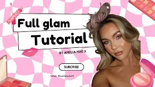 Full glam in 3 minutes easy for anyone to do🎨🎀🍯✨ #fullglamtutorial 