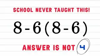 This Simple Math Problem Will Surprise YOU!!#pemdas 