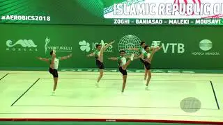 IR Iran (IRI) - 2018 Aerobic Worlds, Guimaraes (POR) - Group Qualifications