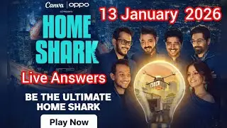 Shark Tank India Home Shark 13 January 2026|Play Along Live Answers | #shark tank india season 5