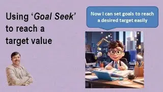 Using Goal Seek Option In MS Excel To Reach a Target Value@AnalysisWithChitrank 