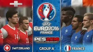 Switzerland vs France Euro 2016 Group A PES 2016