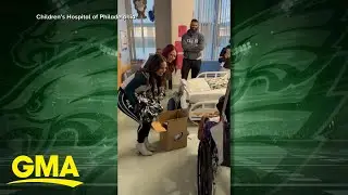 Young Eagles fan injured in plane crash receives super surprise
